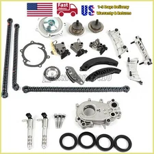 Timing Chain Kit Oil Pump Water Pump VTC Solenoid For 2012-15 CADILLAC SRX 3.6L