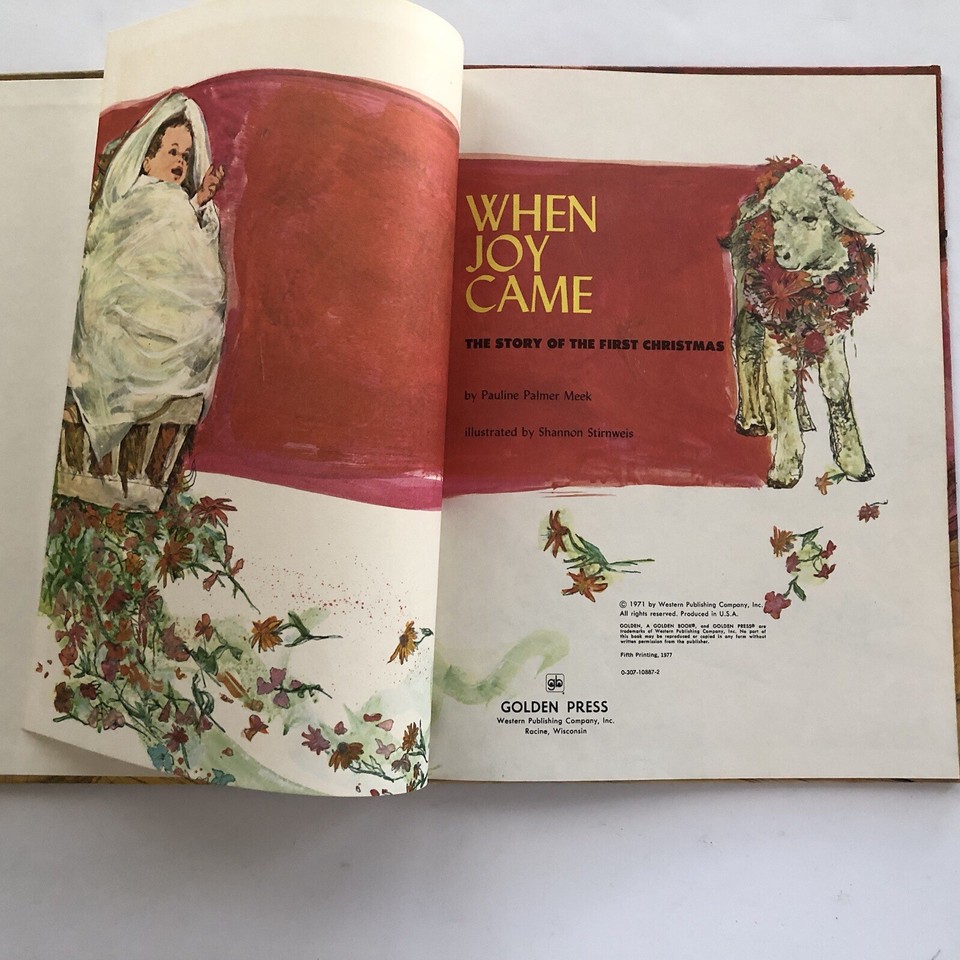 When Joy Came The Story of the First Christmas A Big Golden Book Meek