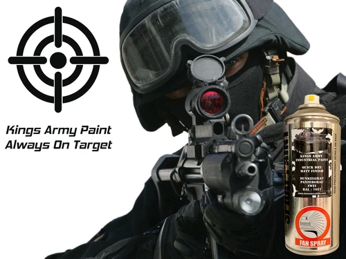 New Kings Army Spray Paint Military Vehicle, paintball, airsoft, model paint