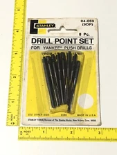 VTG Stanley Yankee 04-069 Push Drill Points 8pc Set NOS Bits MOC NIP Mint Scarce