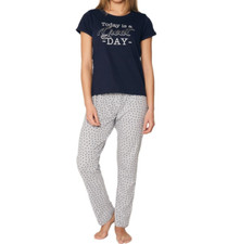 Womens Great Day Homewear 100 Cotton Short Sleeve Pyjamas New