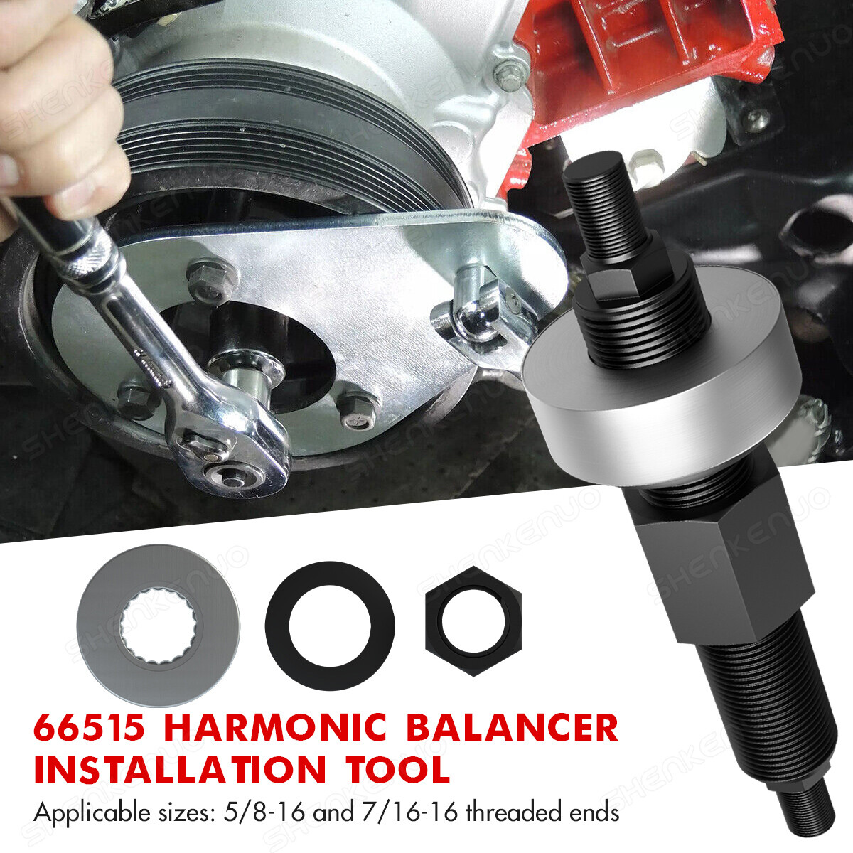 Harmonic Balancer Tool 66515; Installation Tool for Chevy SBC , BBC