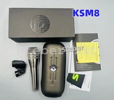 Silver KSM8 Professional Mic Cardioid Vocal Dynamic Microphone Handheld Wired