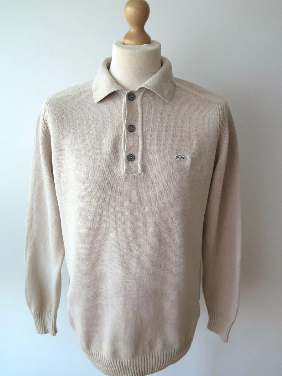LACOSTE Collared Button Neck Men s Wool Blend Jumper Sweater