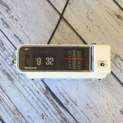 Vintage Panasonic RC-6003 FM AM Flip Clock Radio Works | eBay