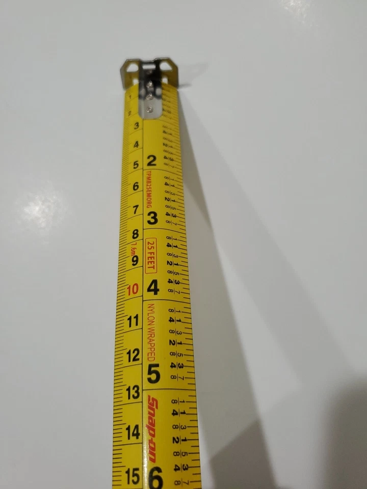 Snap On tools SAE/Metric 25' -7.6M Tape Measure TPMB26EM GREEN Magnet Auto Brake - Image 4 of 4