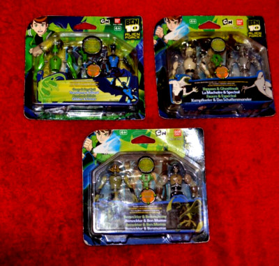 BEN 10 TEN ULTIMATE ALIEN CREATION CHAMBER - sealed 3 Figuren Set