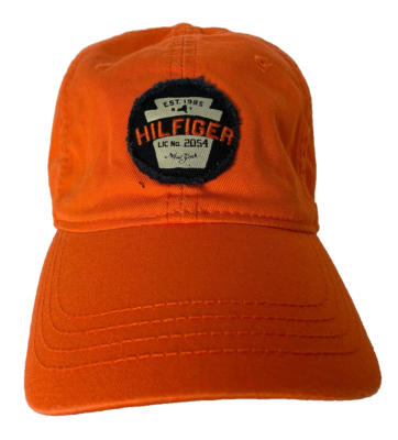 NEW! Tommy Hilfiger Men's Adjustable Golf/tennis Sport Hat/Cap-Orange