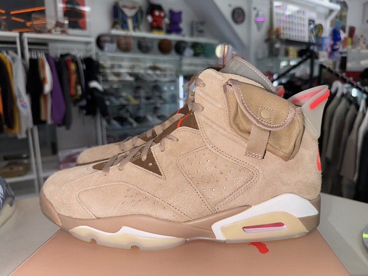 Size 11 - Jordan 6 Retro x Travis Scott Mid British Khaki for sale