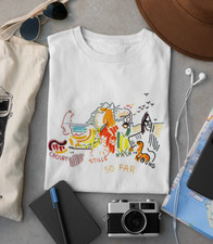 Crosby Stills Nash Young album White T-shirt Unisex All sizes 1F536