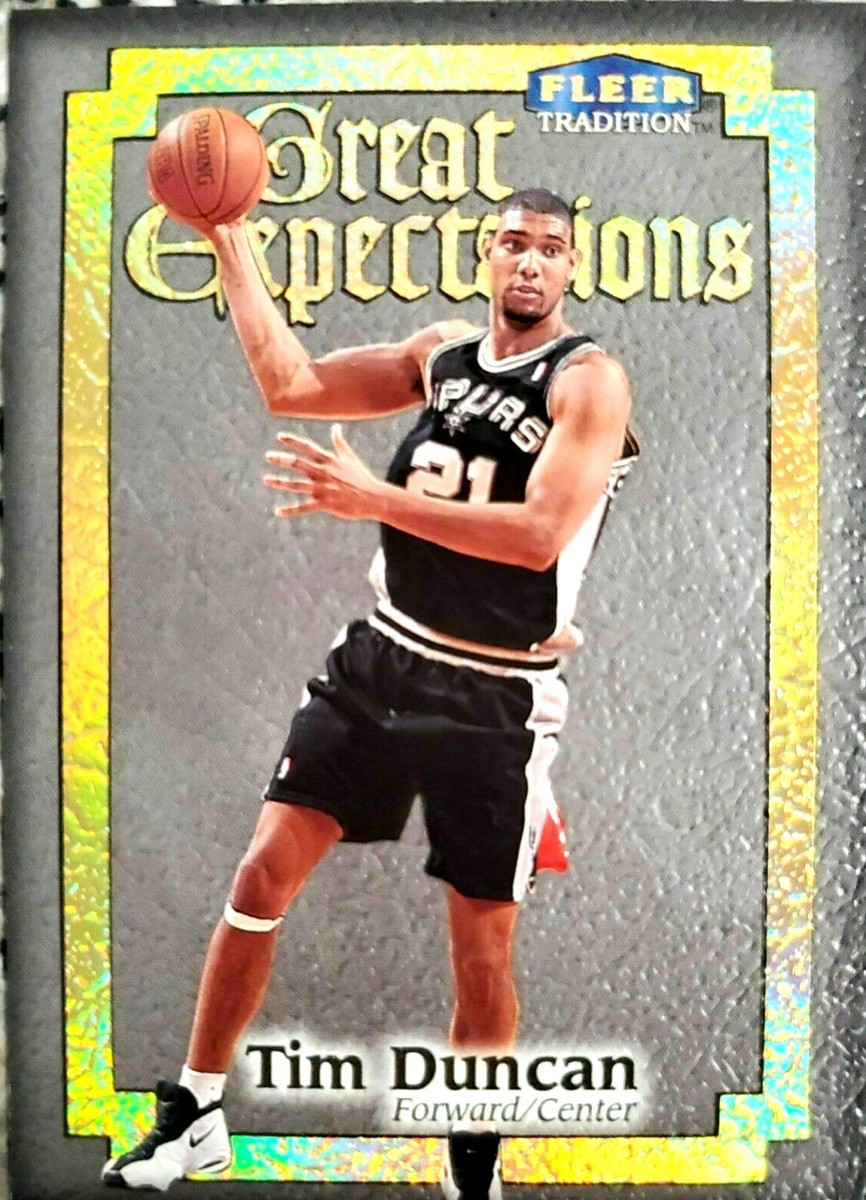 Tim Duncan 1998-99 Fleer Tradition Great Expectations Card!Spurs