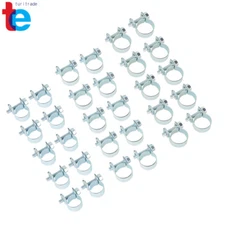 30 Pieces (1/4", 5/16", 3/8") Fuel Injection Hose Clamp / Auto Fuel Clamps New