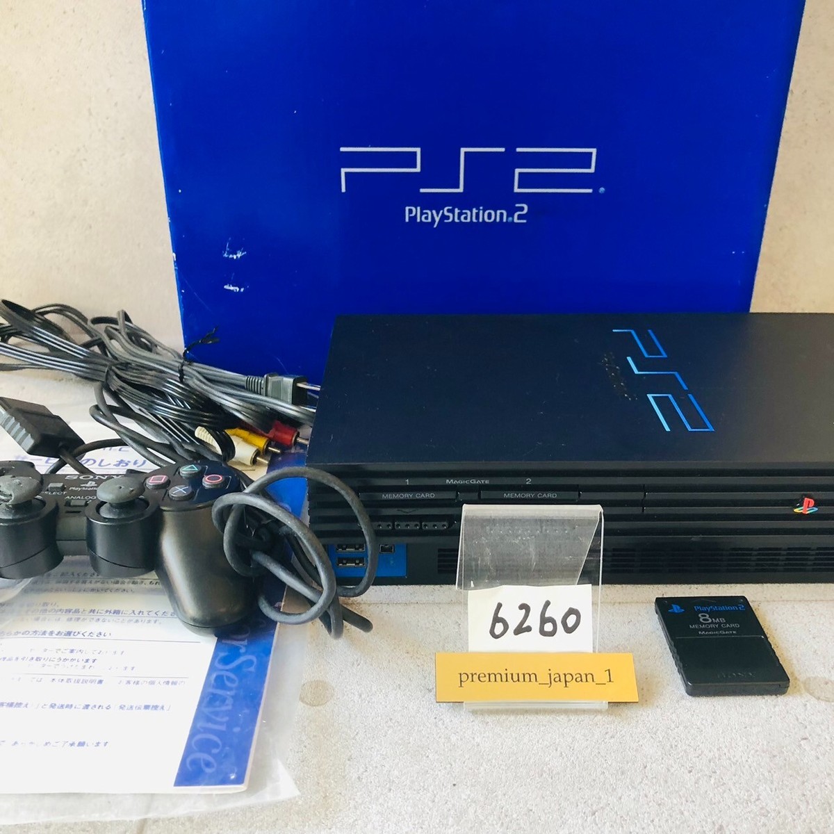 Sony PlayStation 2 PS2 Konsole SCPH-30000 Schwarz, NTSC-J (Japan) – Funktionstüchtig Mit Controller & Kabel Sony PlayStation 2 PS2 Konsole SCPH-30000 Schwarz, NTSC-J (Japan) – Funktionstüchtig Mit Controller & Kabel