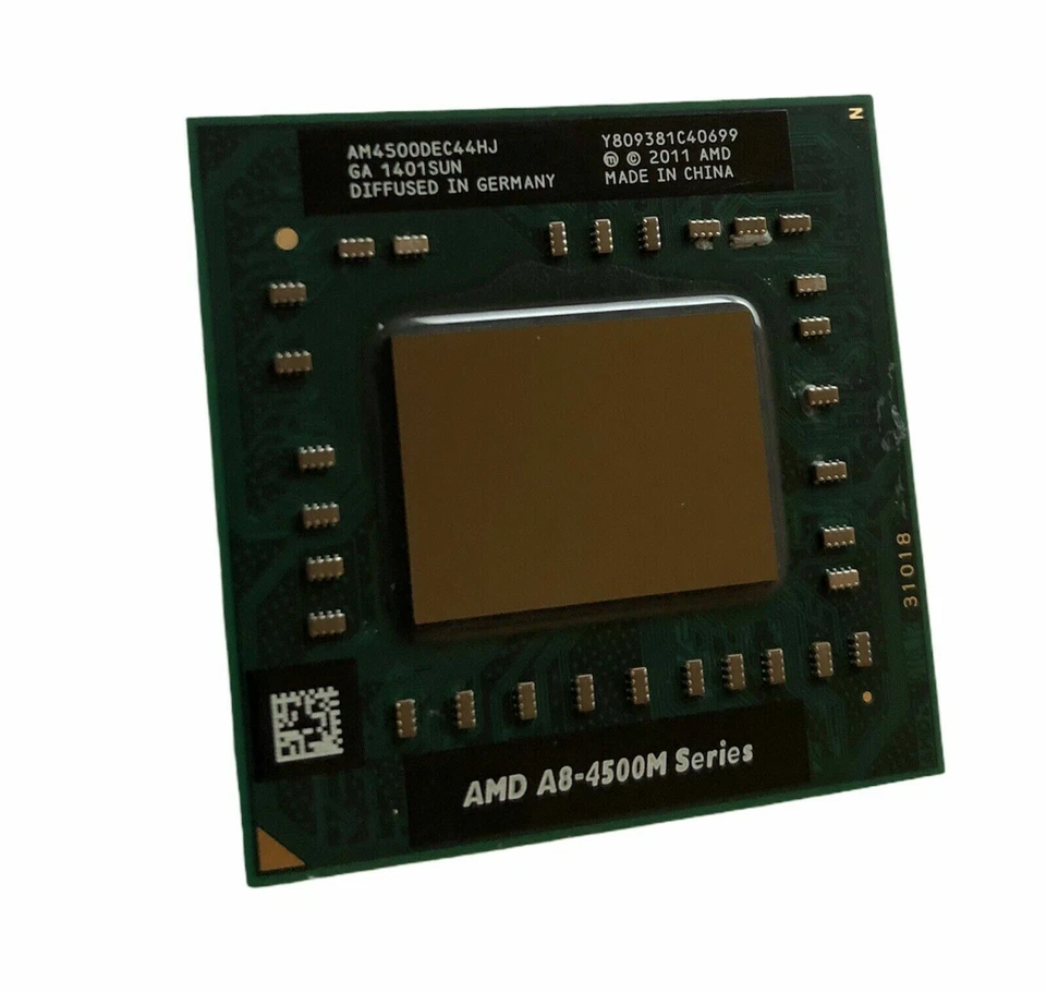 AMD A8-Series A8-4500M Processor 1.9 GHz AM4500DEC44HJ Socket FS1 CPU - Image 4 of 4