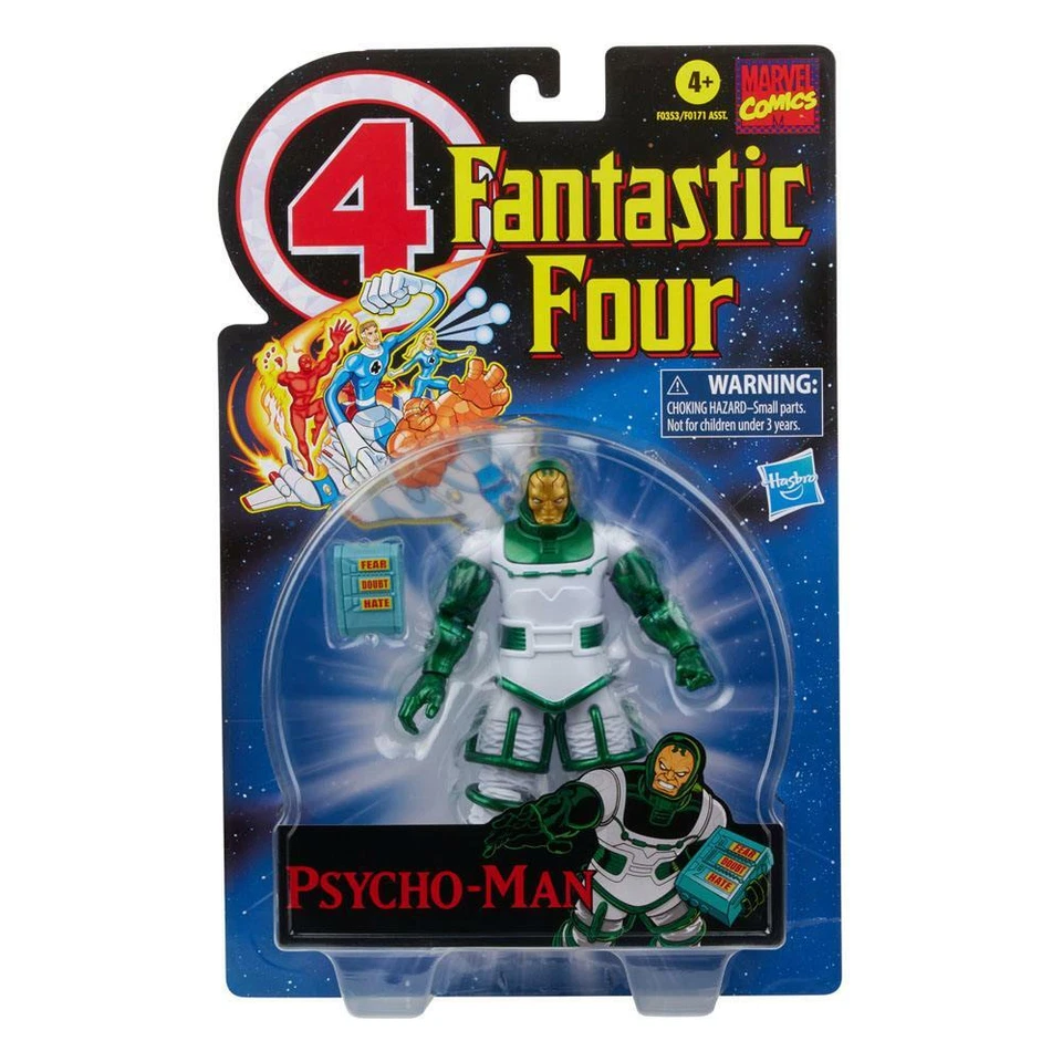 Collection Rétro Marvel Legends Quatre Fantastiques Psycho Man 15CM NEUF & OVP - Photo 1/4