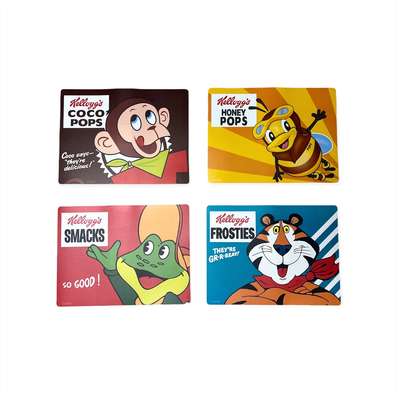 Vintage Kellogg´s 4 Stück Platzset / Tischset 40 X 30cm NEU eBay