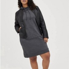 Torrid Grey Sweatshirt Hoodie Dress Size 10(00)