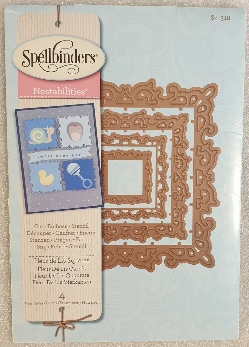 Spellbinders Nestabilities Decorative Elements Dies-Fleur De Lis Squares (並行輸入品) Amazon.com: Spellbinders S4-318 Nestabilities Fleur de Lis