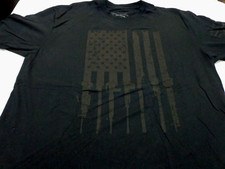 Grunt Style American Flag Black Graphic T-Shirt Size XL