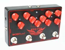 Mosky Audio RED Fox 4-in-1 Guitar Effects Pedal Chorus Delay Overdrive Loop Unit