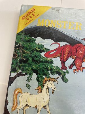 Monster Manual TSR 2009 4th Print August 1979 Advanced Dungeons