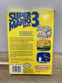 Super Mario Bros. 3 (Nintendo NES, 1990) con estuche y funda. Redmond 3 tornillos