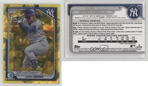 2024 Bowman Sapphire Edition Chrome Prospects Yellow /75 Jared Serna #BCP-68
