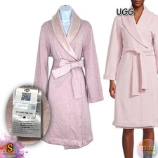 NWT UGG Women's S Shawl-Collar Duffield Long-Sleeve Bath Robe 1158534 Ashen Rose