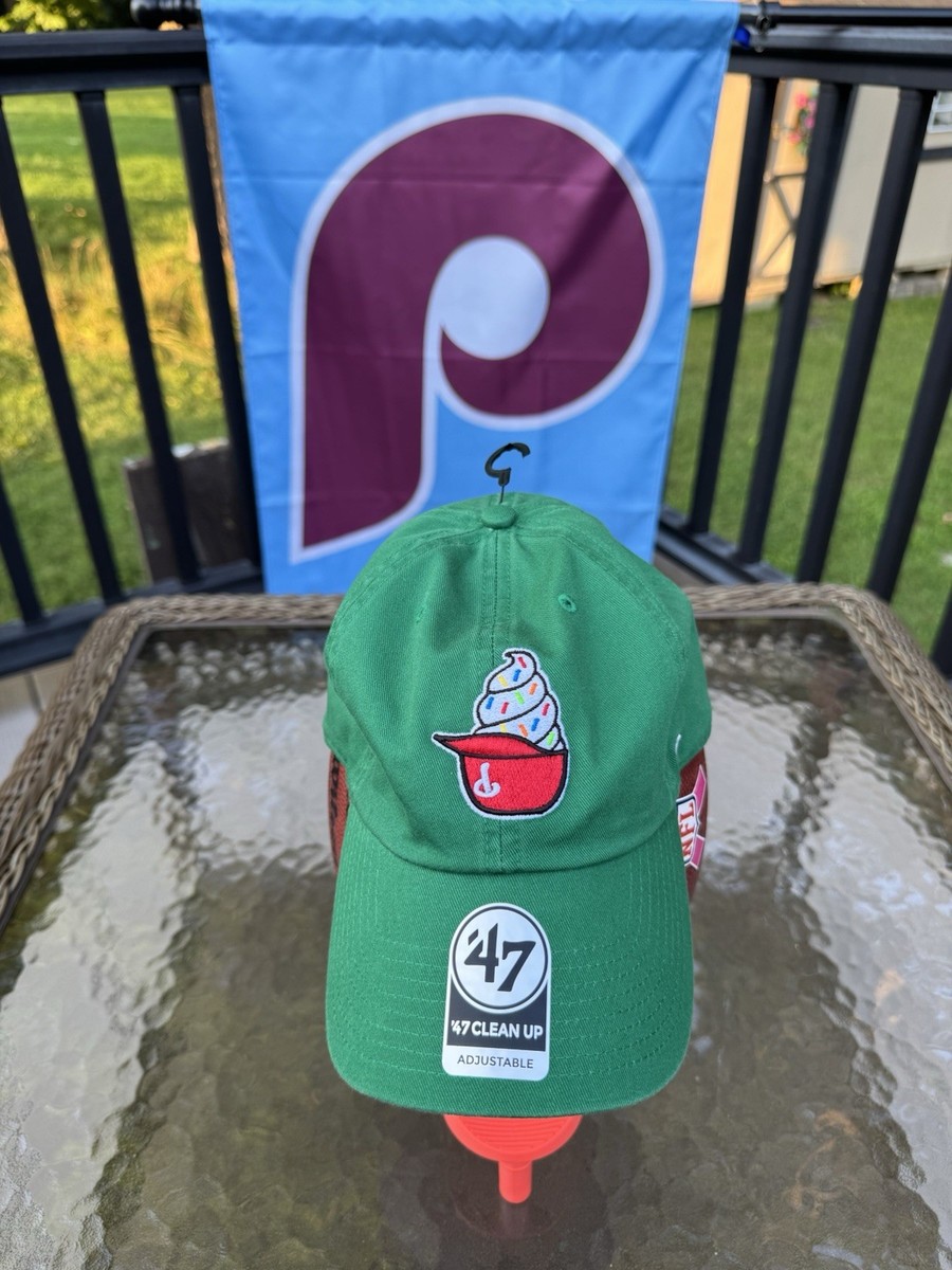 🔥 Phillies ⚾️ EAGLES🏈 Kelly Green Ice Cream Helmet Hat w