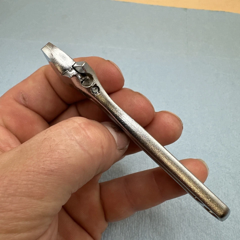 Llave Ajustable Crestoloy Media Luna 4" De Colección Hecha en EE. UU. - ¡Bonita! Foto 3 de 4