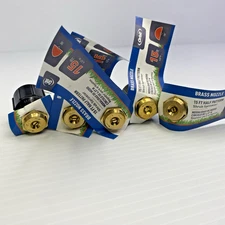 5 Pop up Sprinkler Heads 15' Half Pattern Brass Nozzle 1/2" Inlet - 54039 - New