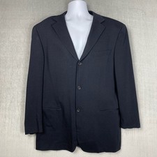 Vtg Ermenegildo Zegna Sport Coat Mens 54 US 44L Silk Wool Blend Blazer Luxury