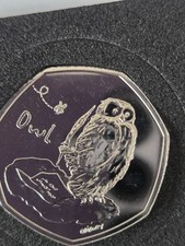 Queen Elizabeth11 . 2 x 50p Coins From Winnie the Pooh" The Owl &Friends. All BU