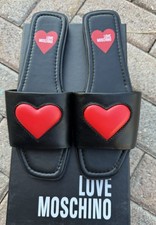 Love Moschino Sandals / Love Moschino Flat Sandals black Sandals Size 38