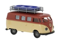 Brekina 31639 Vw T1B Camper, Rot / Beige, 1960, H0, Neu 2025
