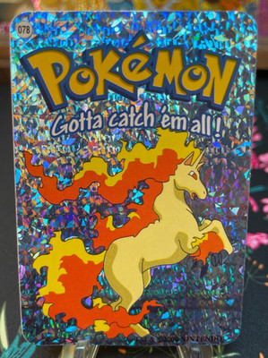  Rapidash #78 -  Vintage Vending Machine Prism Sticker 2000 - Pokemon 