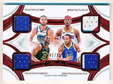 2024-25 Flawless Curry Butler III Green Kuminga Quad Ruby Patch #QP-GSW (01/15)