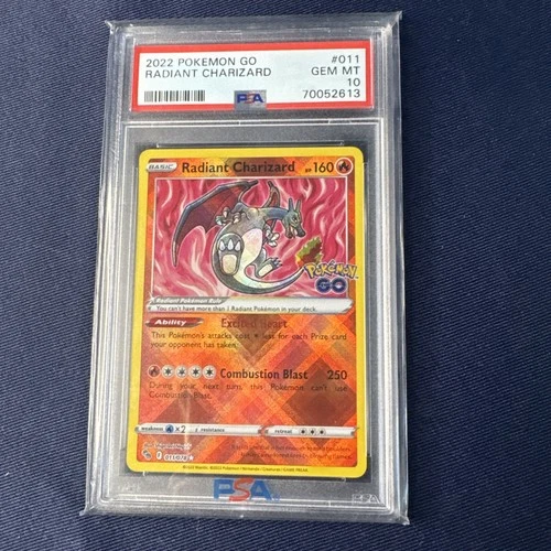 Pokemon TCG Charizard 011/078 Pokemon GO Radiant Rare PSA 10