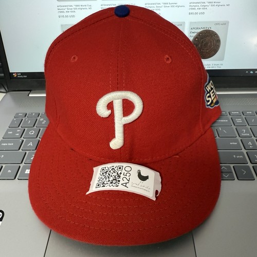 Philadelphia Phillies new Era 59FIFTY 7 1/2" Cap "2009 World Series" Red Hat MLB - Picture 6 of 8