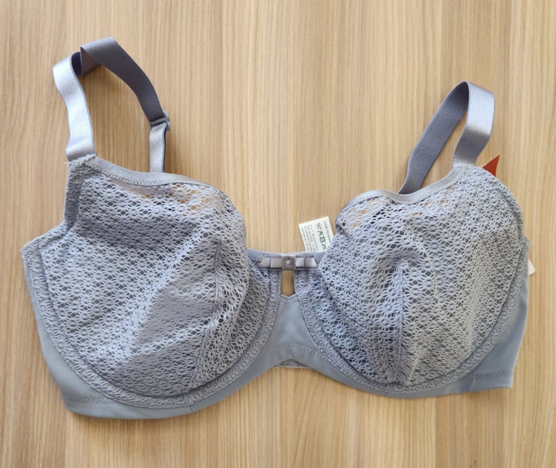 Triumph Beauty-Full Basics WHP Underwired Padded Half Cup Bra Grey (00pp) 34DD
