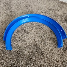 Hot Wheels Criss Cross Crash Curved Track Replacement Piece Blue Loops ONLY
