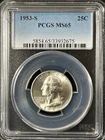 1953-S  25C Washington Quarter Dollar PCGS MS65   33932675