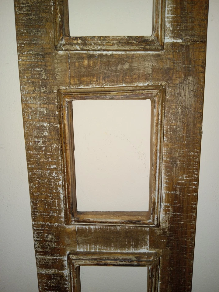 #2 Wooden OrnateRustic Farmhouse Style Shabby Chic 4x6 Multi Photo Picture Frame - Image 2 of 4