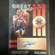 Isaac Bonga 2020-21 Panini Hoops Great Significance Auto #GS-IBO (PWE)
