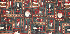 Fabric Remnant Debbie Mumm for SSI 1 Yard 42 Inches Wide Cotton Santas