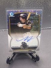 2023 Bowman Chrome Nick Vogt 1st Bowman Auto Autograph Speckle Refractor /299