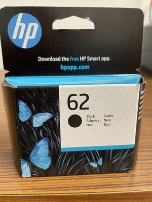 Original HP 62 Tintenpatrone Schwarz für ENVY 5500 5600 7600 Serie Drucker