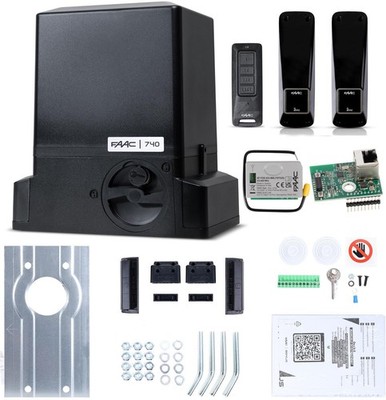 Delta 2 SMART Set - FAAC 740 (Wi-Fi+LAN+BLE) für Schiebetore bis 500kg