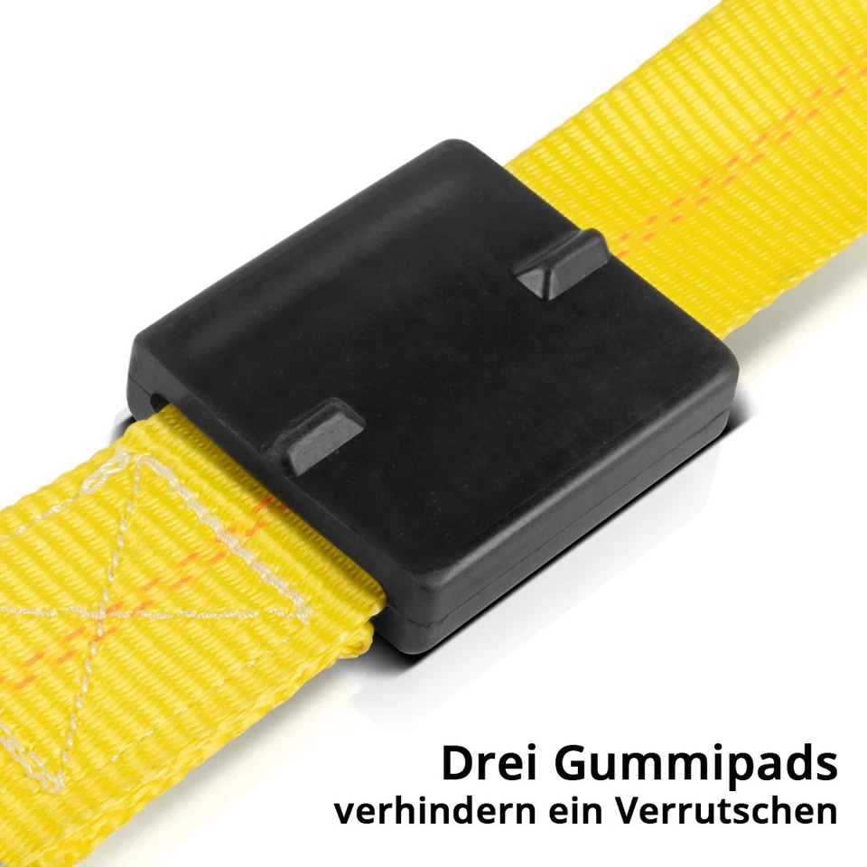 STAHLWERK Radsicherung 3m 2.250 kg Ratschengurt Spanngurt Zurrgurt Autotransport - Bild 3 von 4