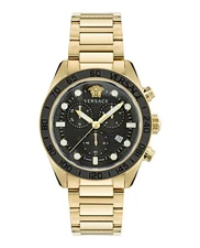 Versace Mens  IP Yellow Gold 43mm Bracelet Fashion Watch